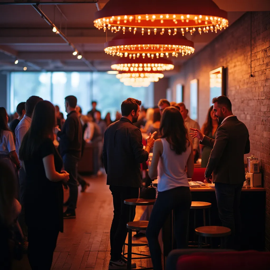 Networking en evento empresarial