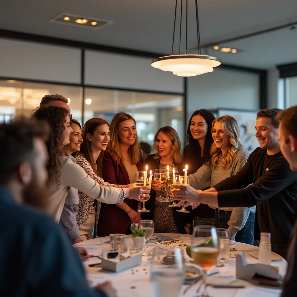 Celebración de logro anual